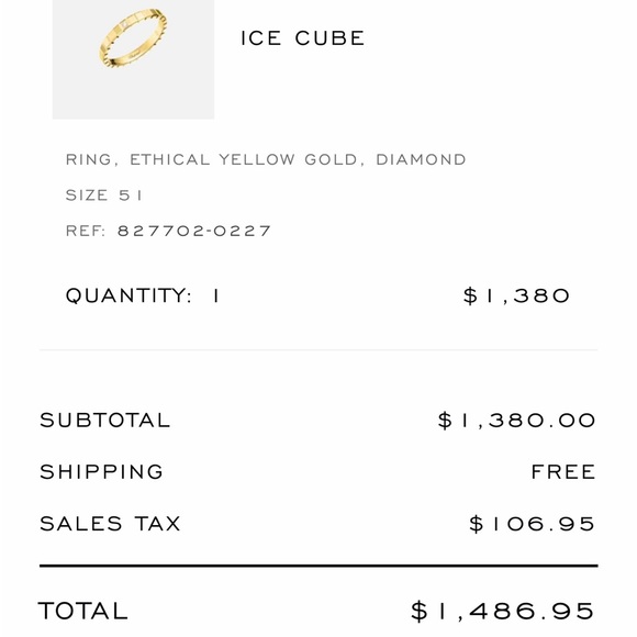 Chopard ice cube ring - Picture 4 of 4